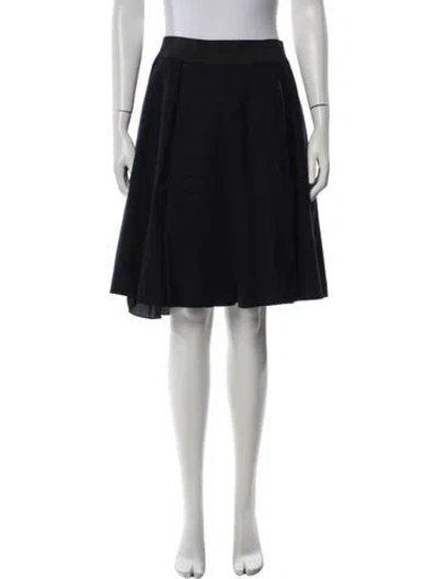 Pre-owned Barena Venezia Wool Mini Skirt W/ Tags In Black
