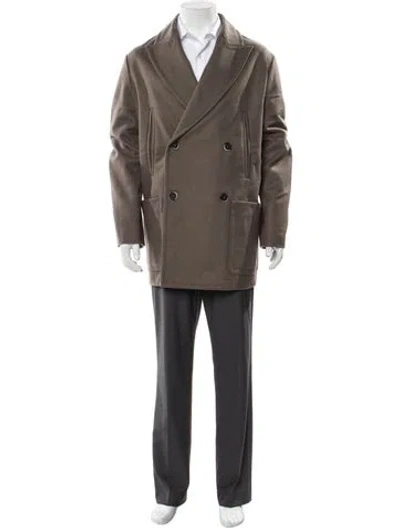 Pre-owned Barena Venezia Wool Overcoat W/ Tags In Brown