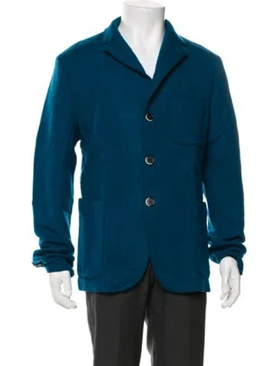 Pre-owned Barena Venezia Wool Peacoat In Blue