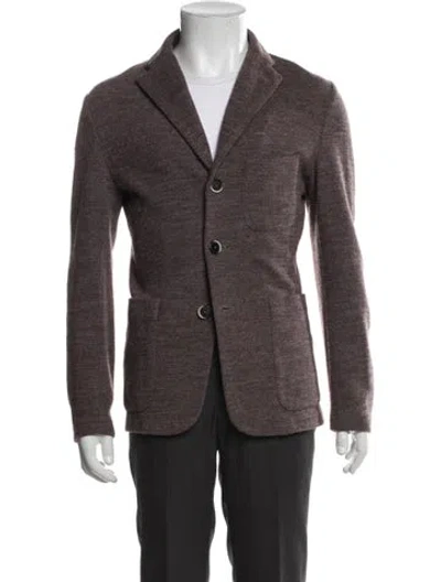 Pre-owned Barena Venezia Wool Peacoat In Gray