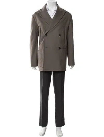 Pre-owned Barena Venezia Wool Peacoat W/ Tags In Brown