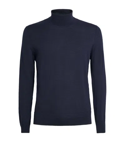 Barena Venezia Wool Rollneck Sweatshirt In Blue