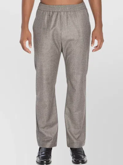 BARENA VENEZIA WOOL STRAIGHT LEG TROUSERS DRAWSTRING