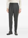 Barena Venezia Straight Leg Trousers With Back Pockets And Belt Loops In Blue