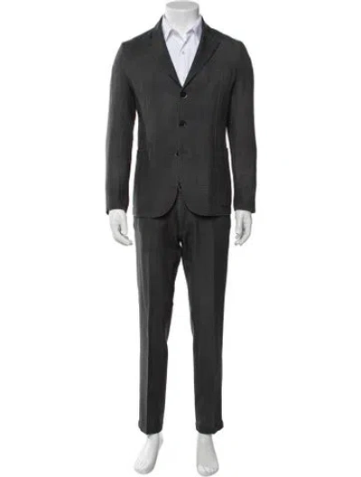 Pre-owned Barena Venezia Wool Two-piece Blazer In Grey
