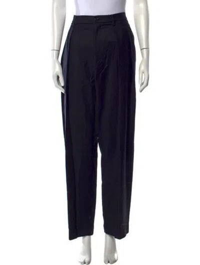 Pre-owned Barena Venezia Wool Wide Leg Pants W/ Tags In Black