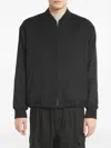 Barena Venezia Wool Zip-front Bomber Jacket In Black