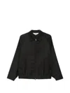 Barena Venezia Collared Zipup Bomber Jacket In Black