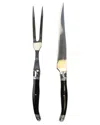 Barenthal 2pc Black Laguiole Inspired 18/10 Stainless Steel Carving Fork And Knife Set In Black