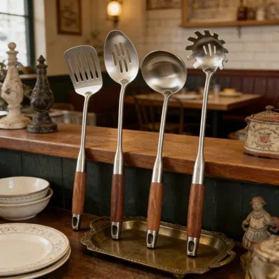 Barenthal 4 Piece Kitchen Utensils Set In Silver