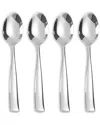 Barenthal Set Of 4 Coutour Dinner Spoons In Silver