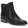 Baretraps Alna Womens Double Zipper Faux Leather Ankle Boots In Black