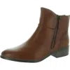 Baretraps Alna Womens Double Zipper Faux Leather Ankle Boots In Green