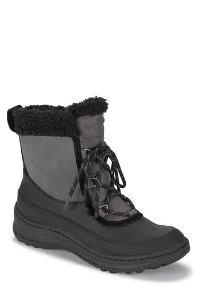 Baretraps Alta Water-resistant Faux Shearling Lined Boot In Dark Gray/black