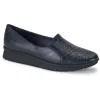Baretraps Amry Womens Perforated Faux Leather Slip-on Sneakers In Navy