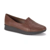 Baretraps Amry Womens Round Closed Toe Slip-on Shoe In Brown