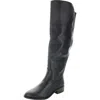 Baretraps Anika Womens Zipper Faux Leather Knee-high Boots In Black