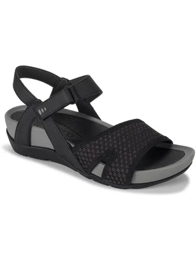Baretraps Annissa Womens Faux Leather Ankle Strap Slingback Sandals In Multi