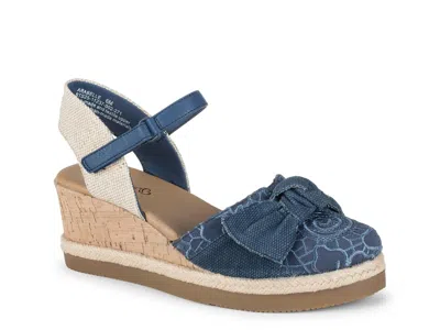 Baretraps Arabelle Wedge Sandal In Blue