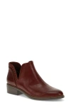 Baretraps Avril Womens Solid Faux Leather Booties In Mahogany