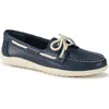 Baretraps Women's Origins Beverlie Slip-on Boat Shoes In Navy Leather
