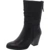 Baretraps Camila Womens Slouchy Faux Suede Mid-calf Boots In Black