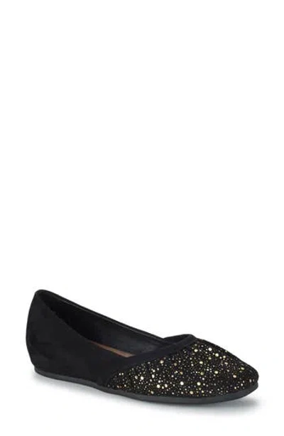 Baretraps Charlie Flat In Black/old Gold