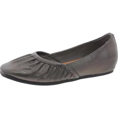 Baretraps Charlie Womens Shimmer Faux Leather Ballet Flats In Multi