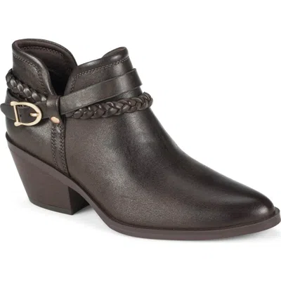 Baretraps Daisie Block Heel Ankle Bootie In Dark Brown