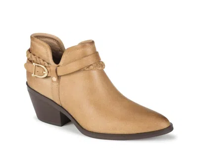 Baretraps Daisie Block Heel Ankle Bootie In Neutral