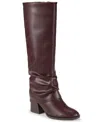 Baretraps Dia Wide Calf Tall Boot In Burgundy