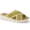 Baretraps Women's Origins Dolinda Slide Slip-on Sandals In Kelp Suede