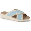 Baretraps Women's Origins Dolinda Slide Slip-on Sandals In Sea Glass Blue Suede