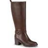 Baretraps Dylia Womens Buckle Manmade Mid-calf Boots In Brush Brown