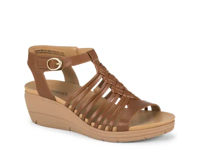 Baretraps Enara Wedge Sandal In Brown