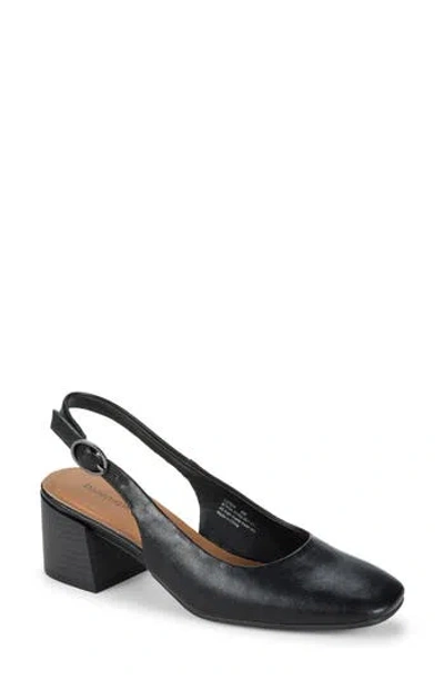 Baretraps Ester Block Heel Slingback Pump In Black/black