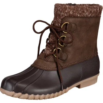 Baretraps Fabulous Womens Cold Weather Duck Winter Boots In Brown