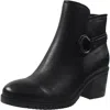 Baretraps Felicia Womens Faux Leather Zipper Booties In Black