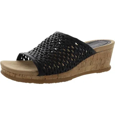 Baretraps Flossey Womens Cork Wedge Sandals In Sun Multi