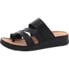 Baretraps Fresha Womens Strappy Open Toe Slide Sandals In Black