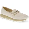 Baretraps Gael Womens Chain Manmade Loafers In Cream