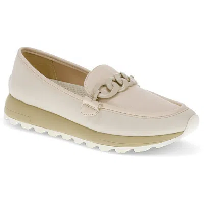 Baretraps Gael Womens Chain Manmade Loafers In Cream