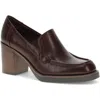 Baretraps Gretel Womens Block Heel Manmade Loafer Heels In Red