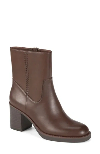 Baretraps Gwendy Block Heel Bootie In Dark Brown