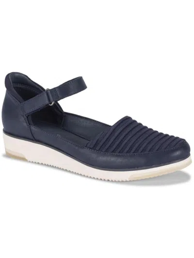 Baretraps Harmony Womens Faux Leather Lifestyle Slip-on Sneakers In Blue