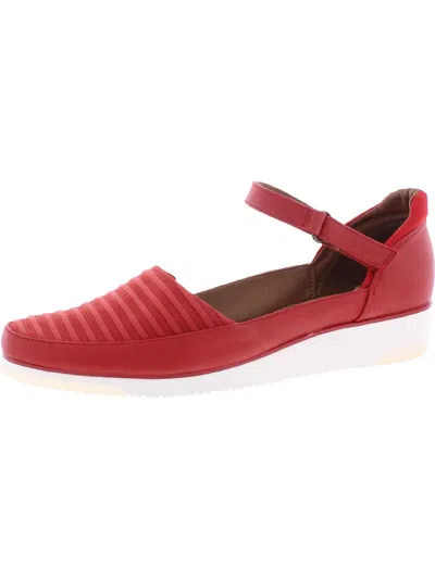 Baretraps Harmony Womens Faux Leather Lifestyle Slip-on Sneakers In Red