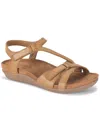 Baretraps Jaxen Womens Padded Insole Casual Wedge Sandals In Brown