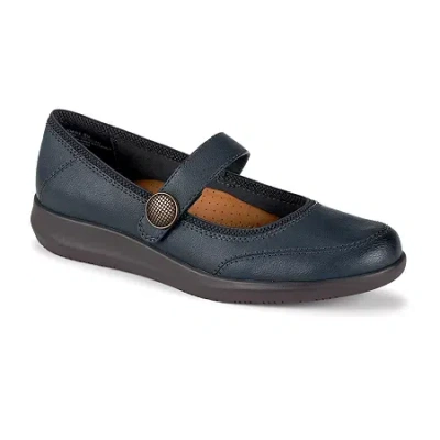Baretraps Joesie-w Womens Round Mary Jane Shoes In Blue