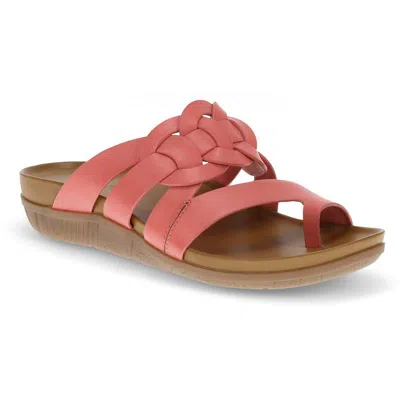 Baretraps Julianne Womens Braided Manmade Slide Sandals In Multi