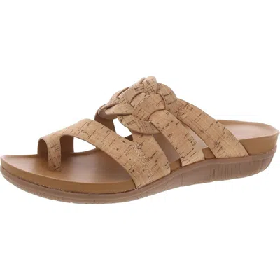 Baretraps Julianne Womens Strappy Manmade Slide Sandals In White